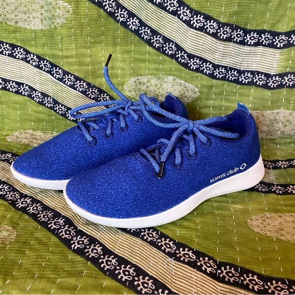 Allbirds Sam's Club Exclusive Wool Blue/ White Runners Size 8 - Picture 8 of 13